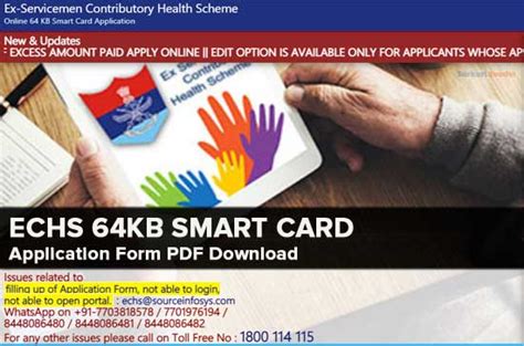 echs application form for smart card|echs application form online.